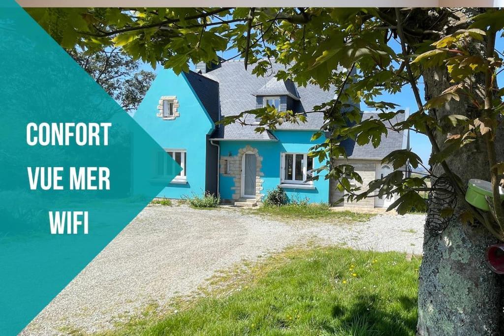Ti Glas - La Maison Bleue Lanvéoc Exterior foto